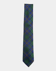 Immortal Tartan Dark Green Tie - Green