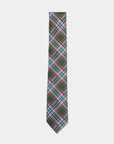 Immortal Tartan Cream Red Tie - Cream