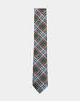 Immortal Tartan Cream Red Tie - Cream