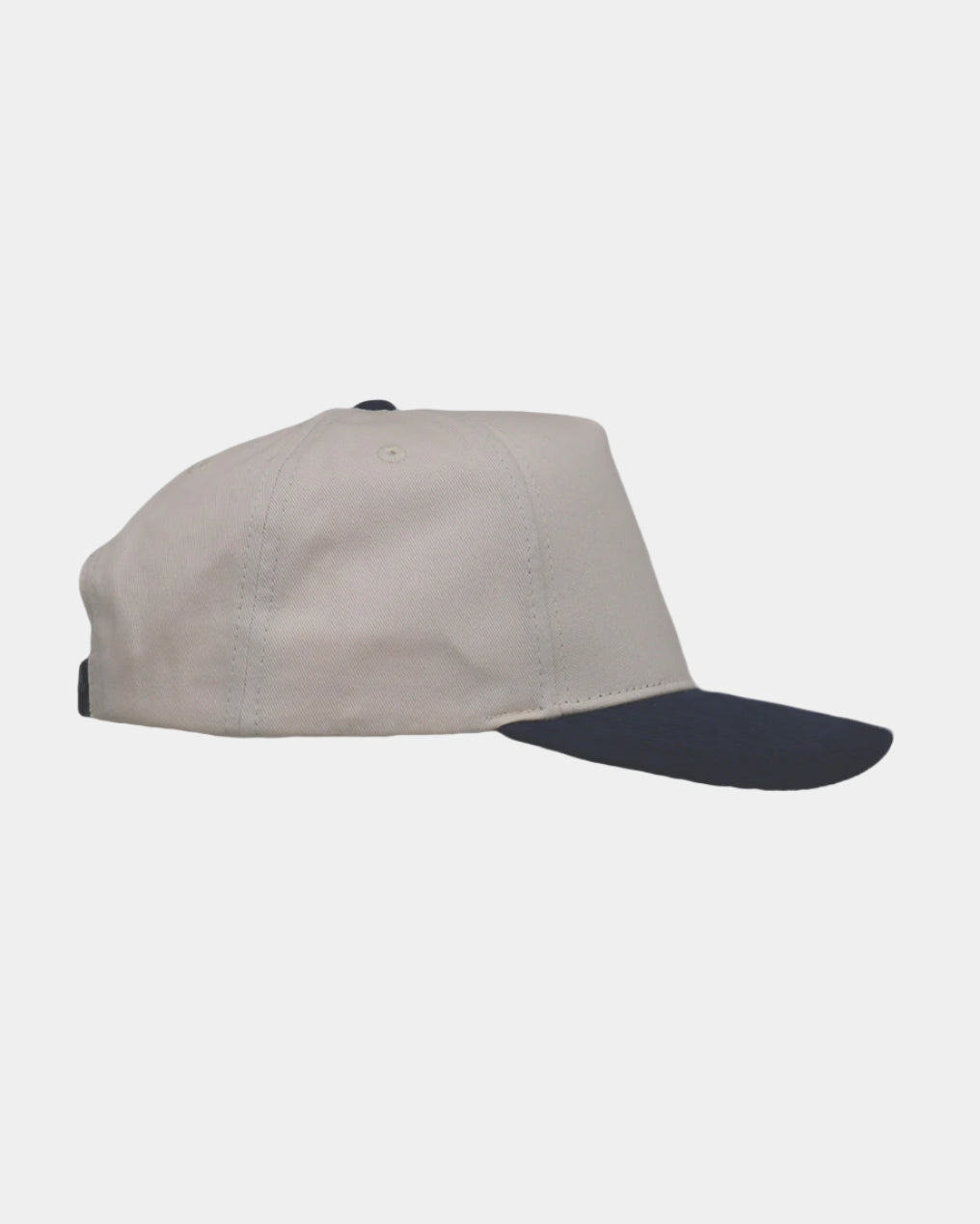 Cream Navy Cord Brim Fade Hat - Cream