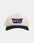 Weber State University Cream Black Cord Brim Fade Hat