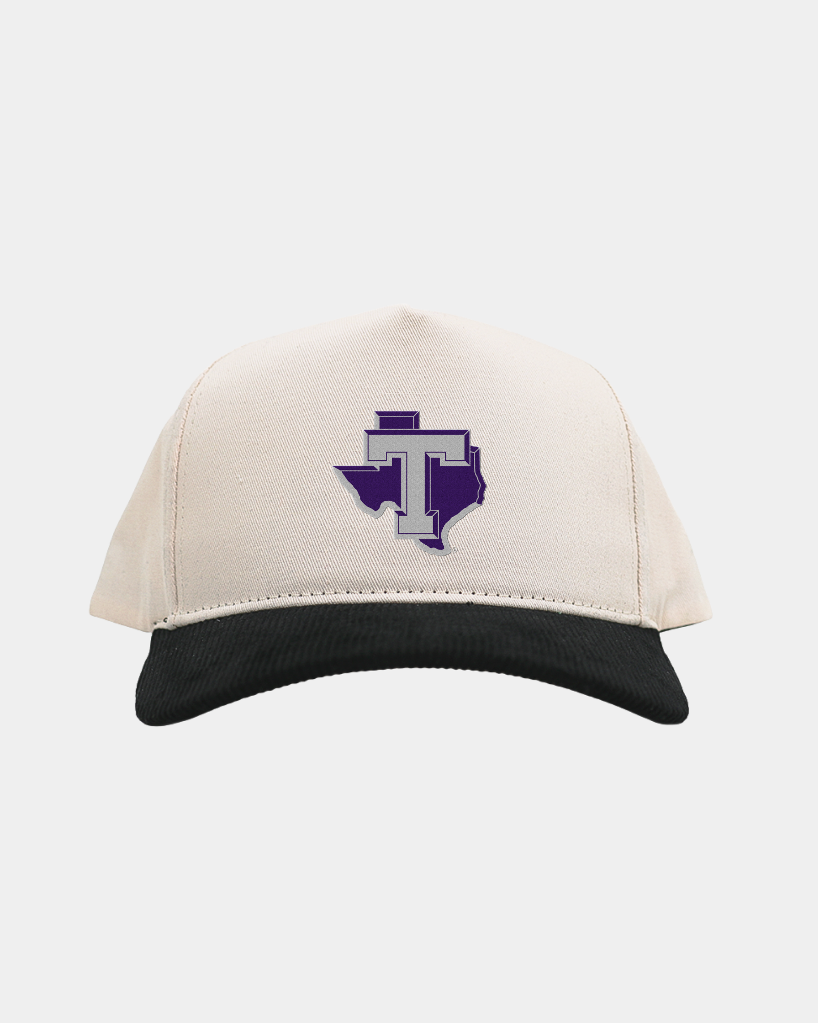 Tarleton State University Cream Black Cord Brim Fade Hat