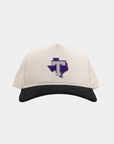 Tarleton State University Cream Black Cord Brim Fade Hat