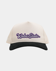 Weber State University Cream Black Cord Brim Fade Hat