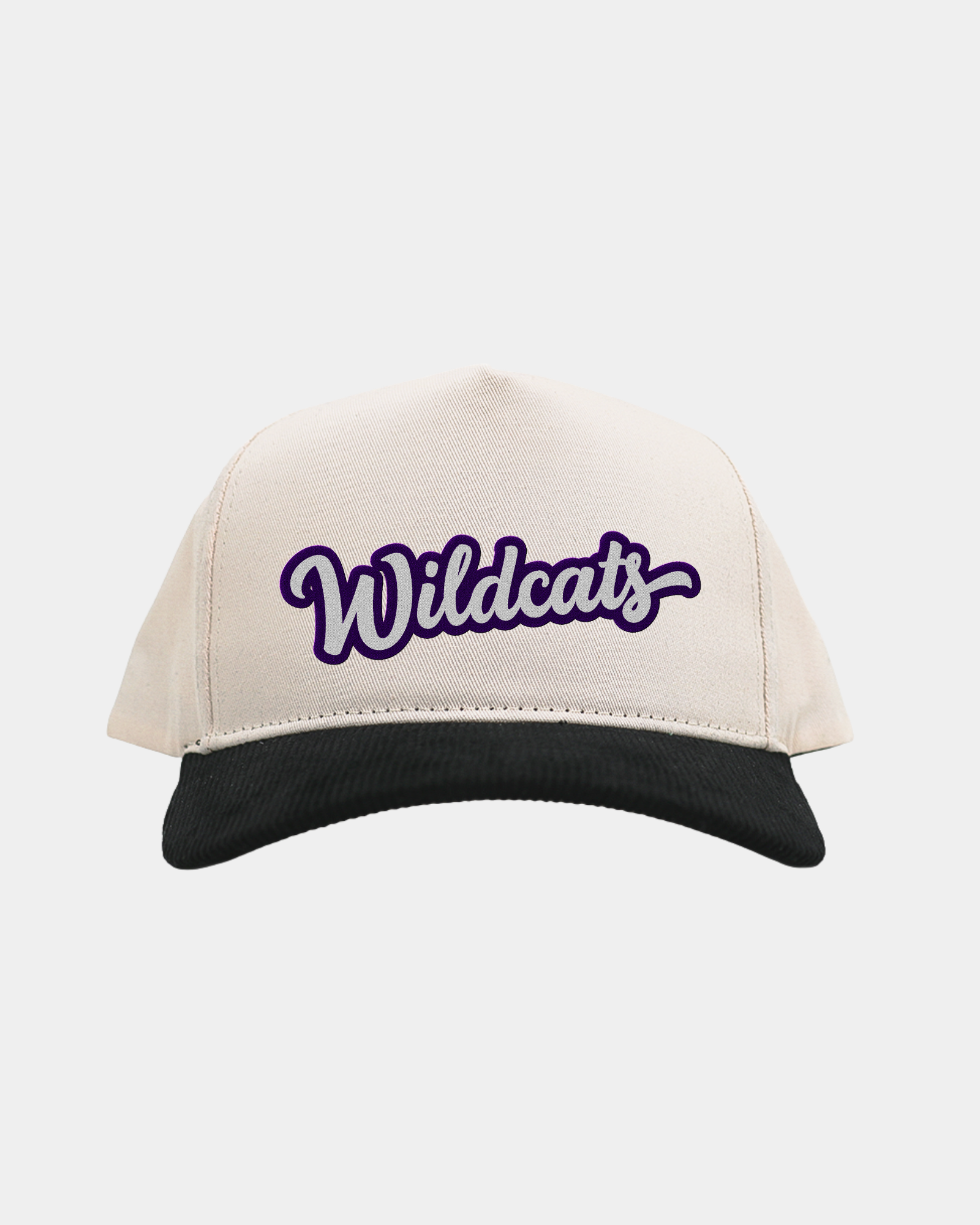 Weber State University Cream Black Cord Brim Fade Hat