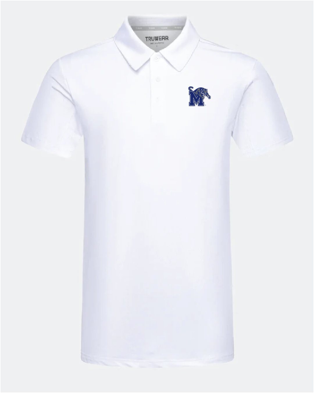 Memphis University Crest 2.0 White Polo