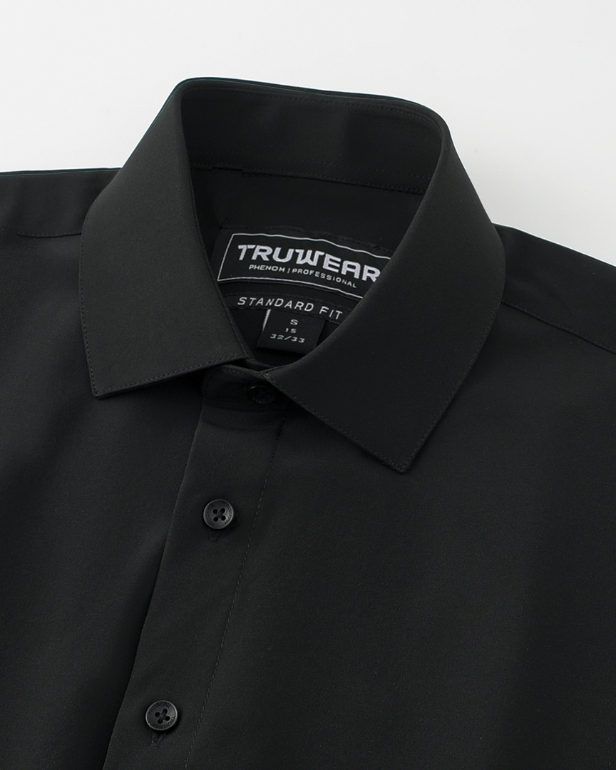 Phenom Professional Black Dress Shirt - Black