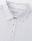 Crest 2.0 Polo Light Grey Long Sleeve - Grey