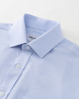 Phenom Classic Light Blue Short Sleeve Dress Shirt - Blue