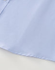 Phenom Classic Light Blue Short Sleeve Dress Shirt - Blue