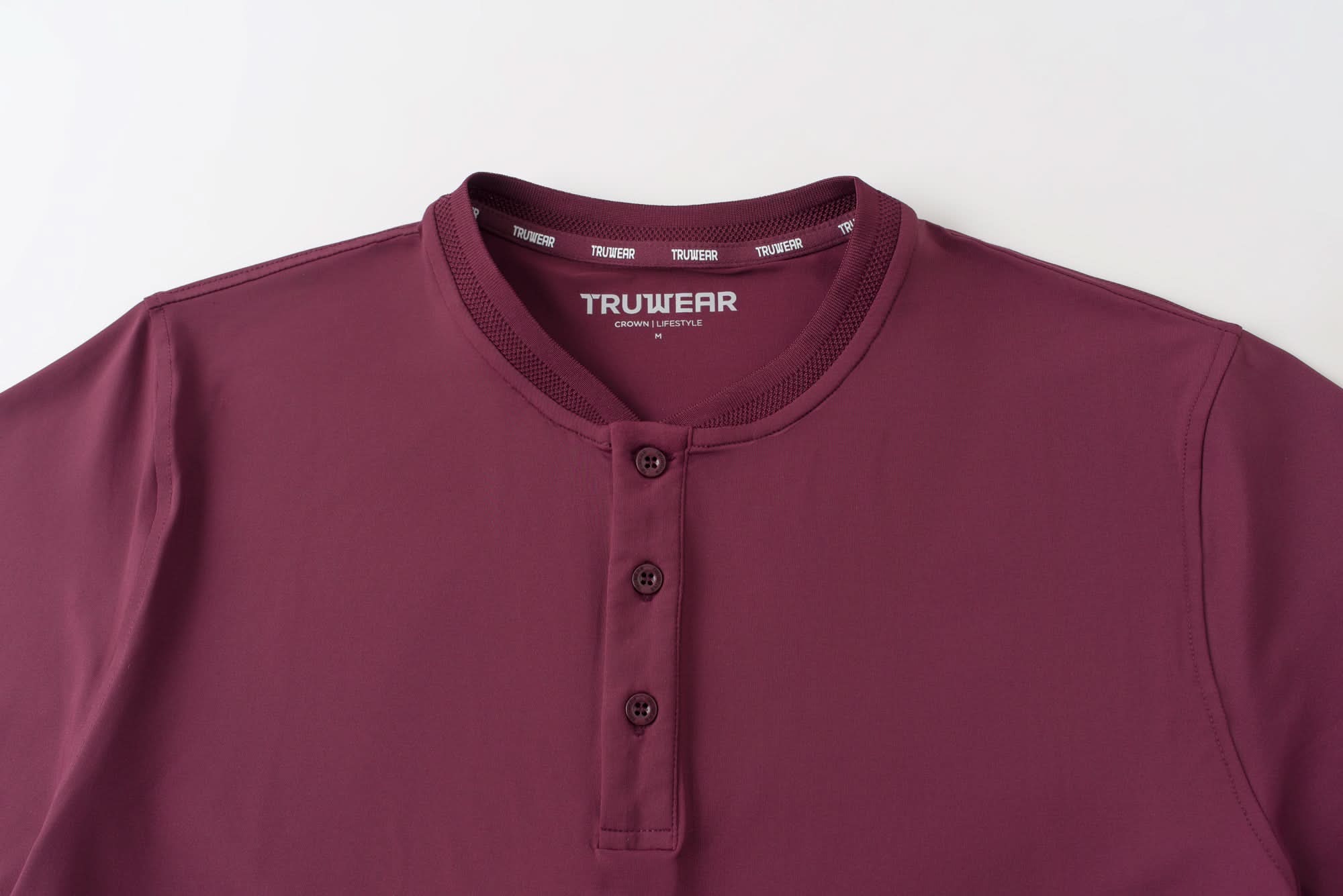 Crown Blade Polo Dark Cherry Collar