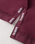 Crown Blade Polo Dark Cherry Logo Lining