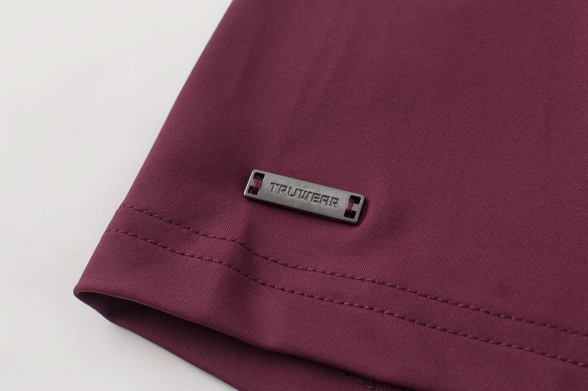 Crown Blade Polo Dark Cherry Tag