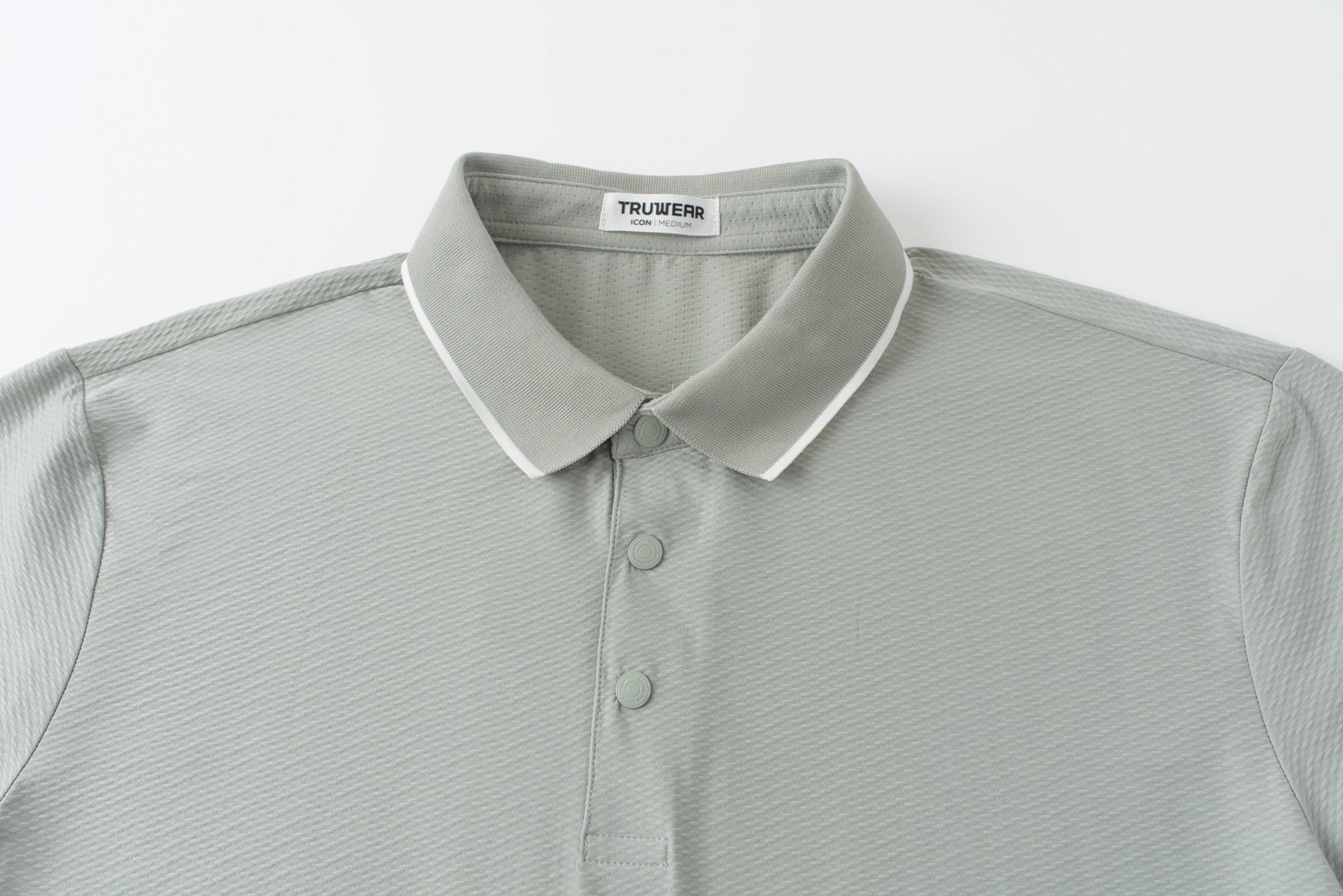 Icon Polo Slate Green Collar