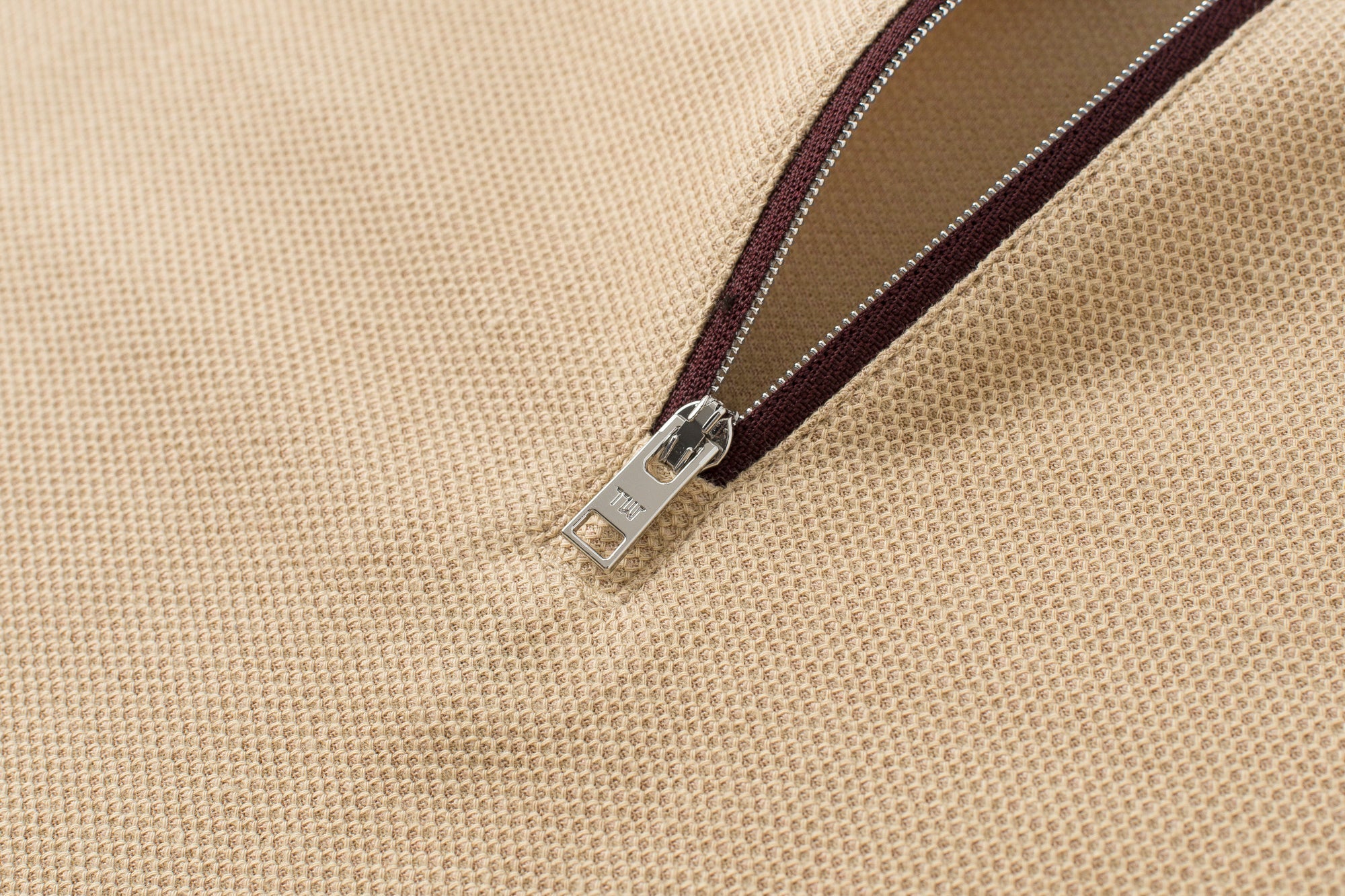 Vanguard Zip Polo Tan Front Zipper