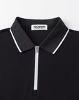 Vanguard Zip Polo Black Collar