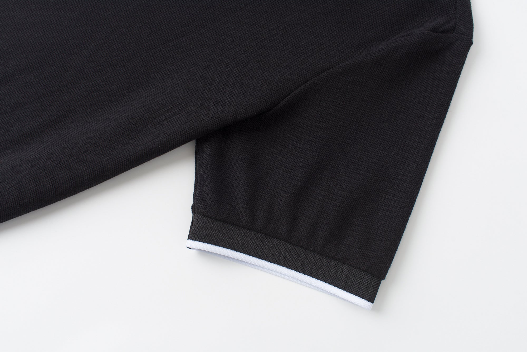 Vanguard Zip Polo Black Sleeve