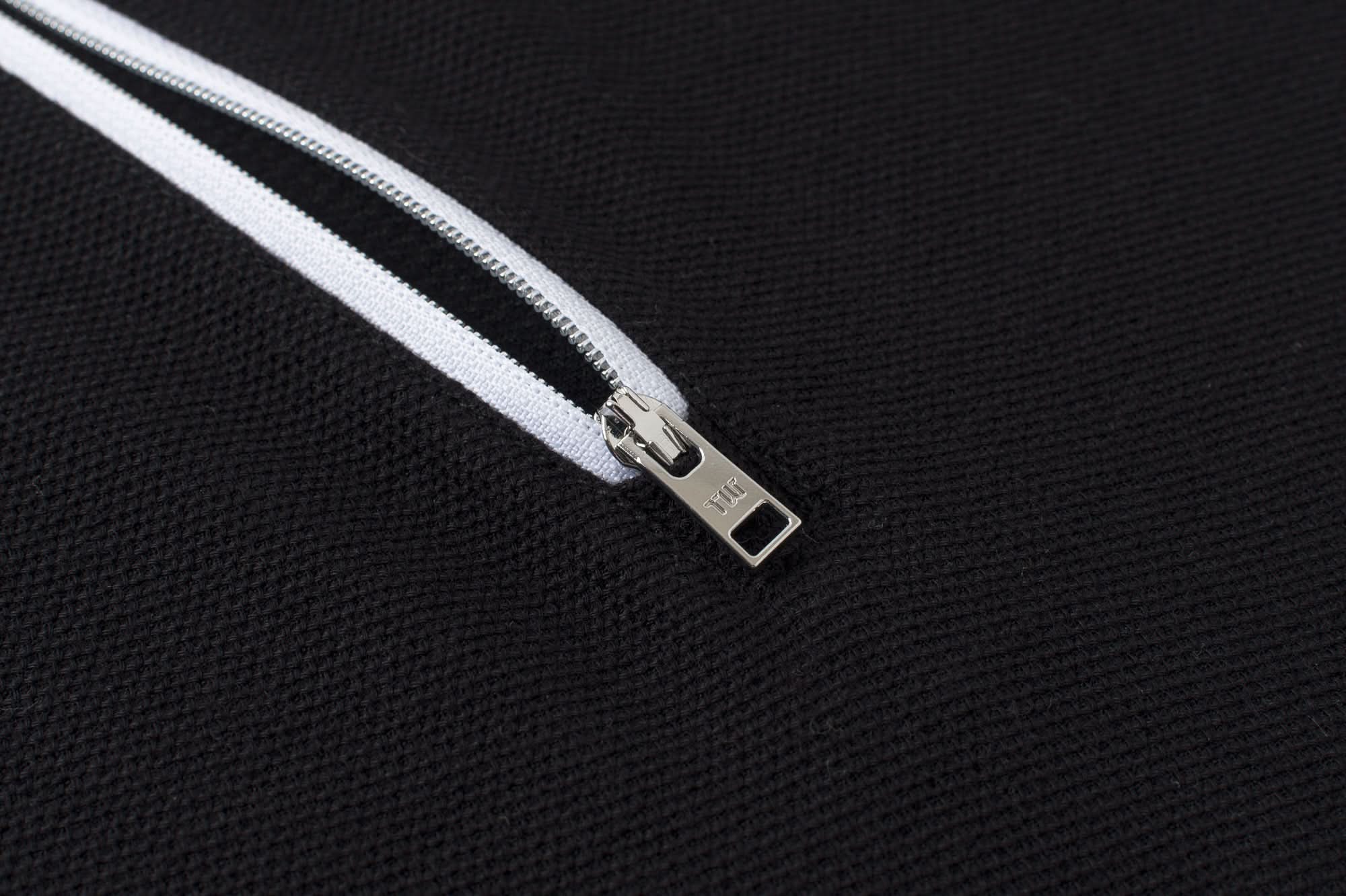 Vanguard Zip Polo Black Front Zipper
