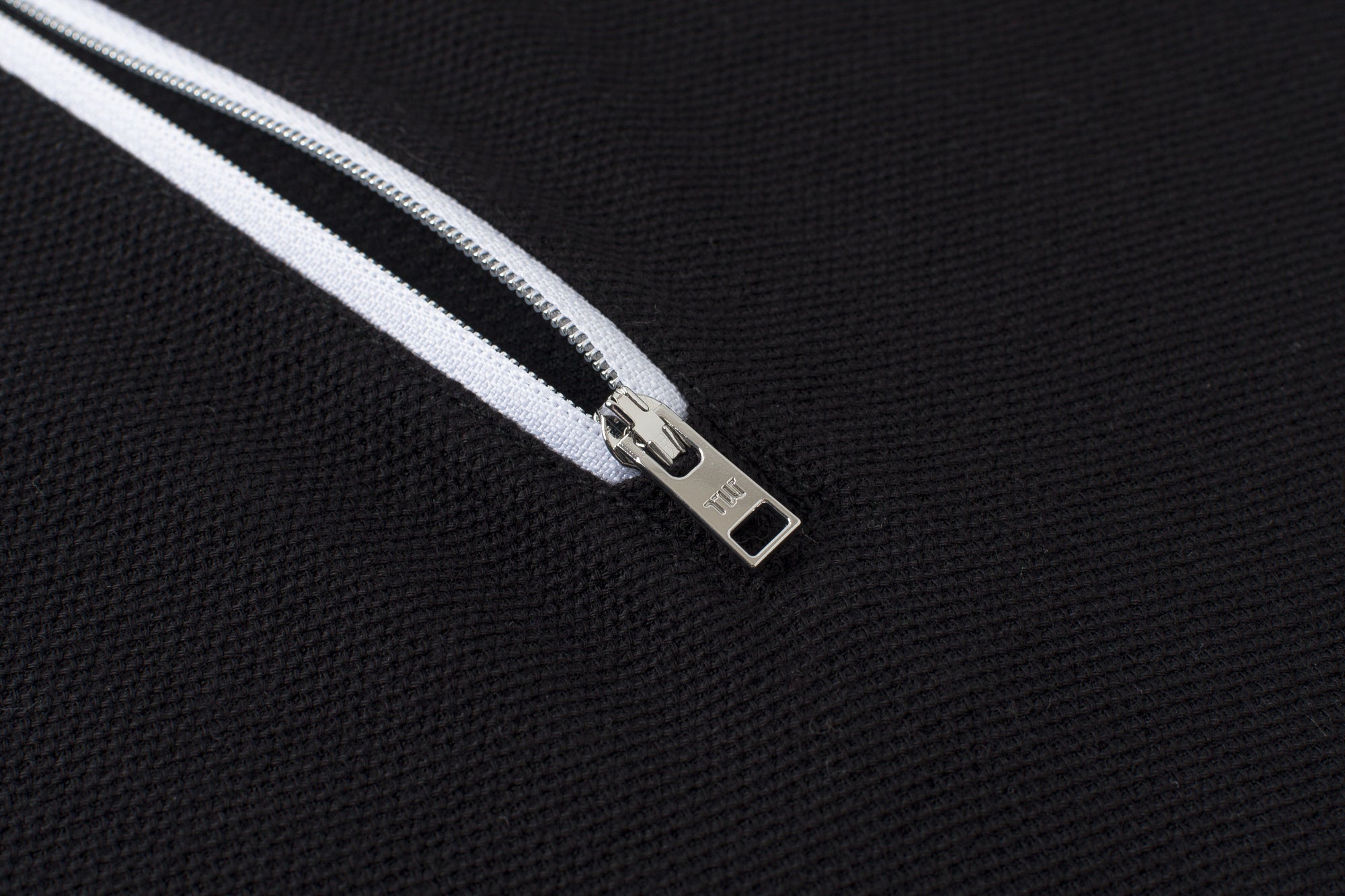 Vanguard Zip Polo Black Front Zipper