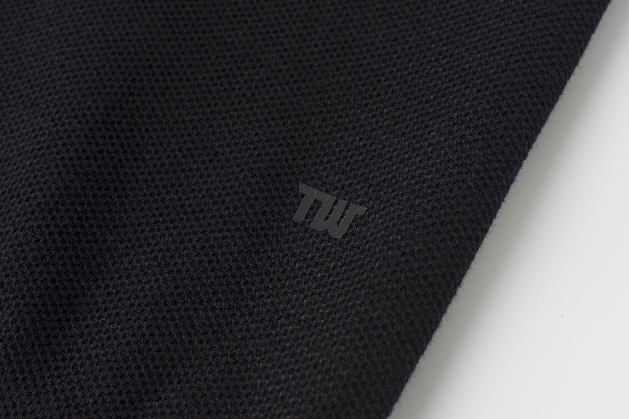 Vanguard Zip Polo Black Logo