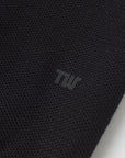 Vanguard Zip Polo Black Logo