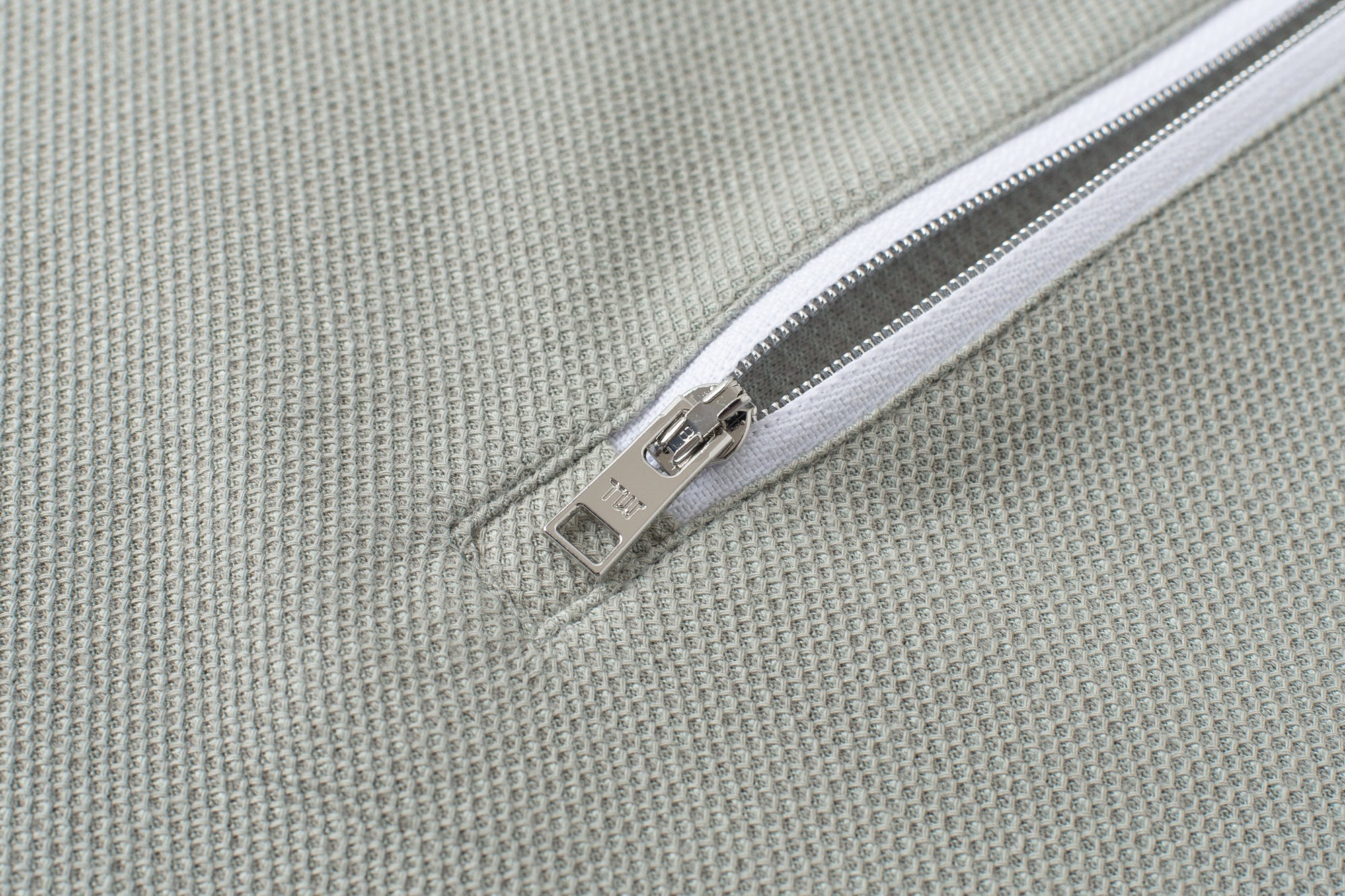 Vanguard Zip Polo Slate Green Front Zipper