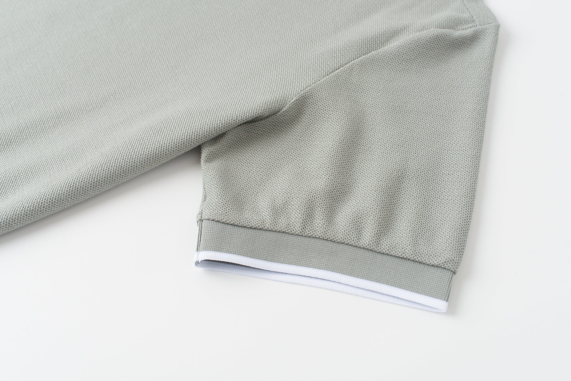 Vanguard Zip Polo Slate Green Sleeve