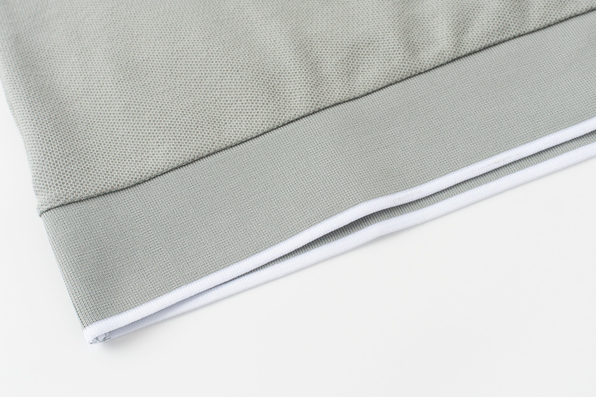 Vanguard Zip Polo Slate Green Hem
