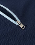 Vanguard Zip Polo Navy