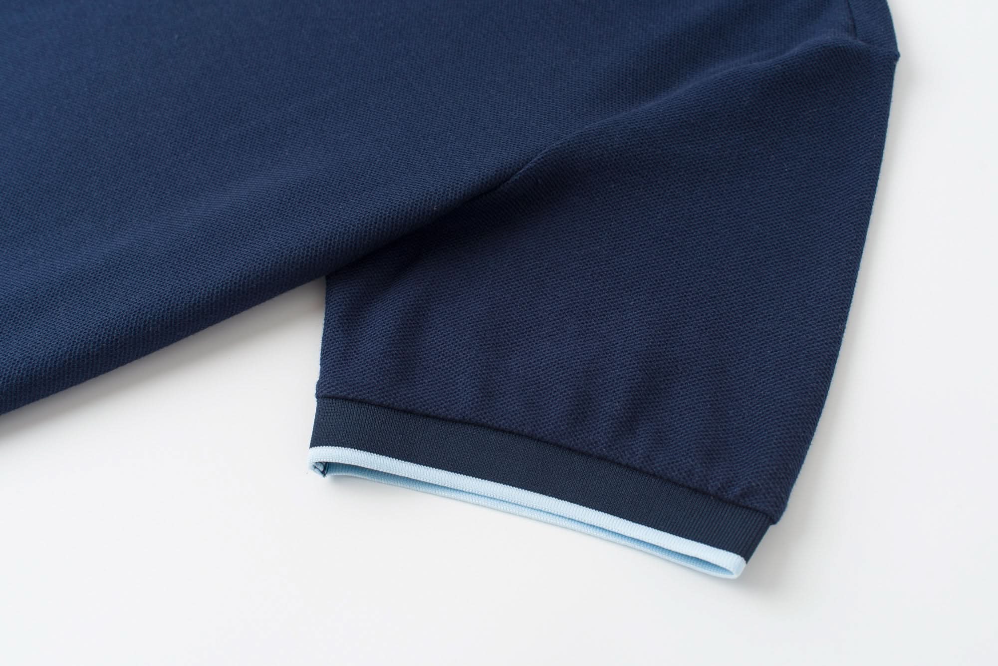 Vanguard Zip Polo Navy Sleeve