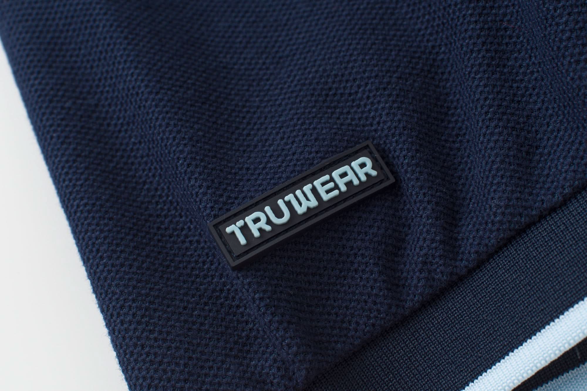  Vanguard Zip Polo Navy Tag