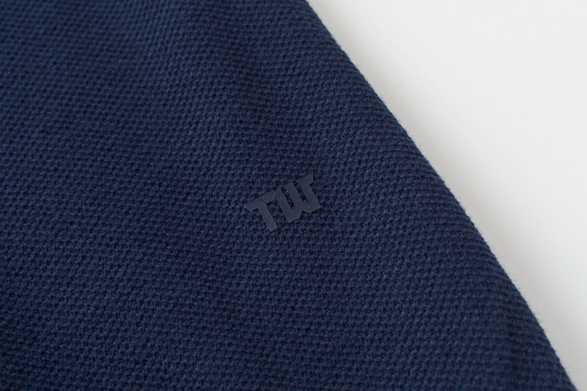Vanguard Zip Polo Navy Logo