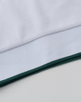 Vanguard Zip Polo White Hem