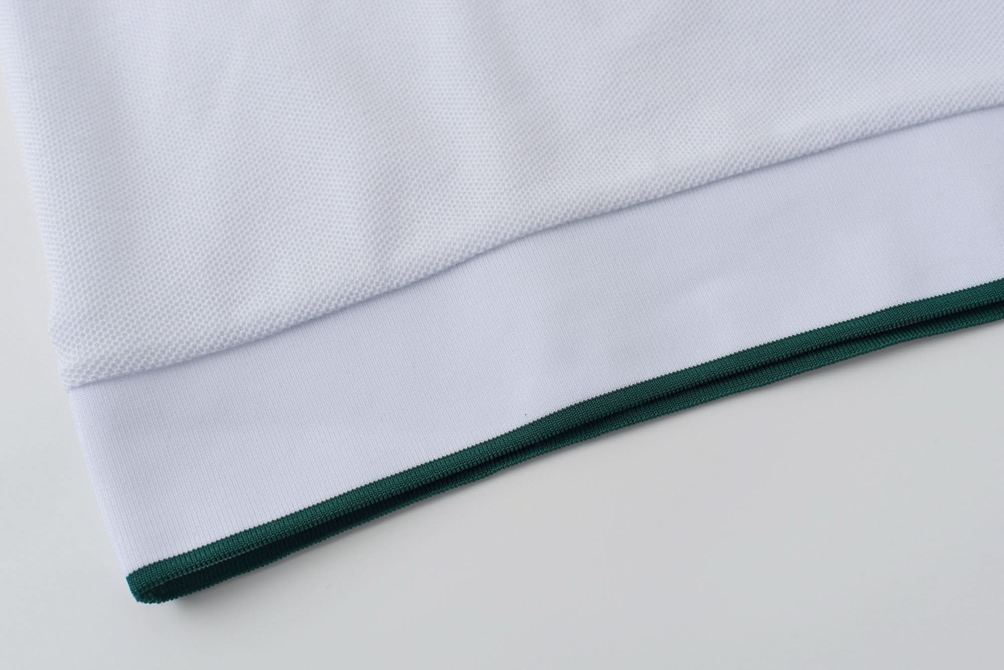 Vanguard Zip Polo White Hem