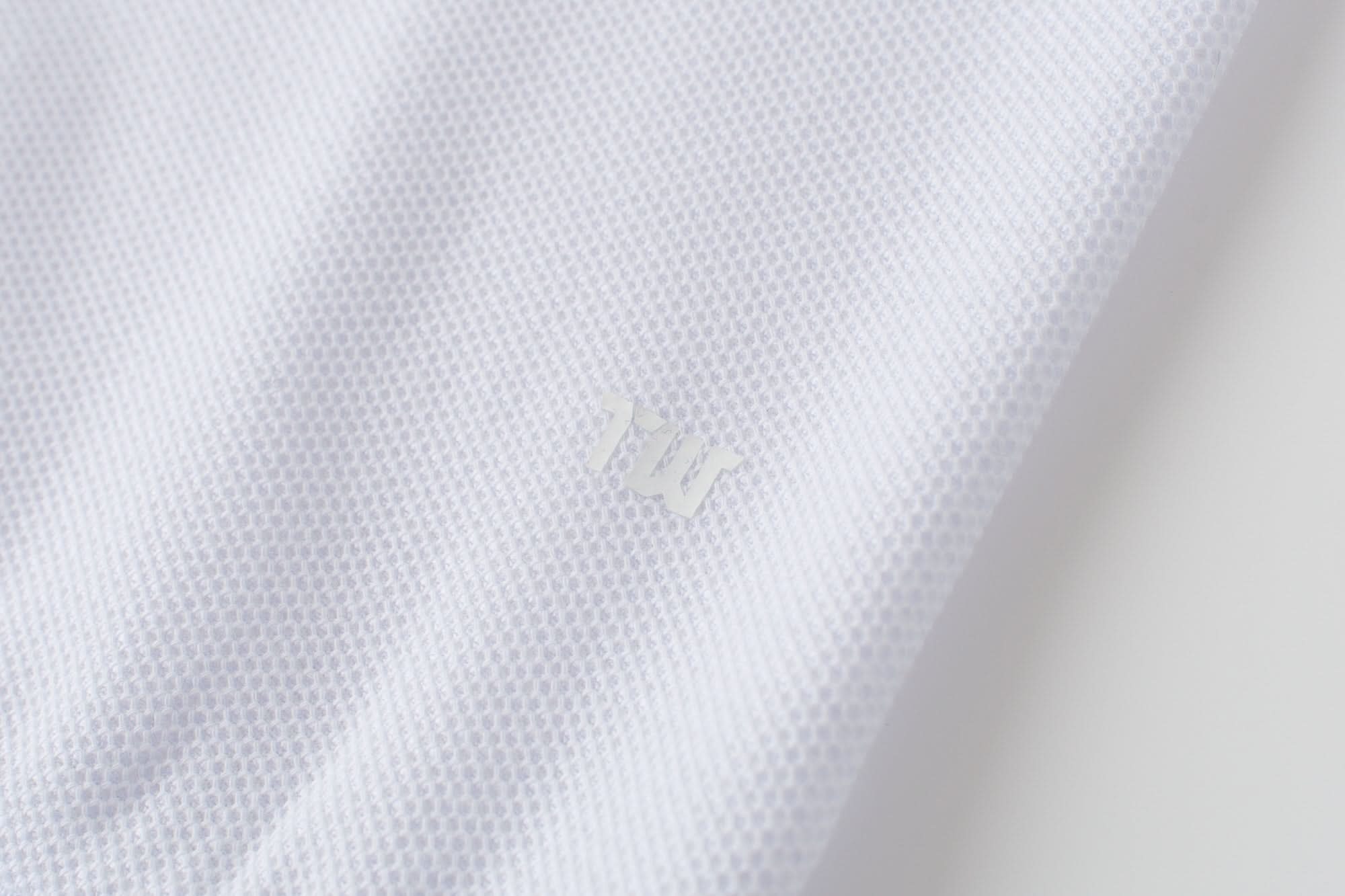 Vanguard Zip Polo White Logo