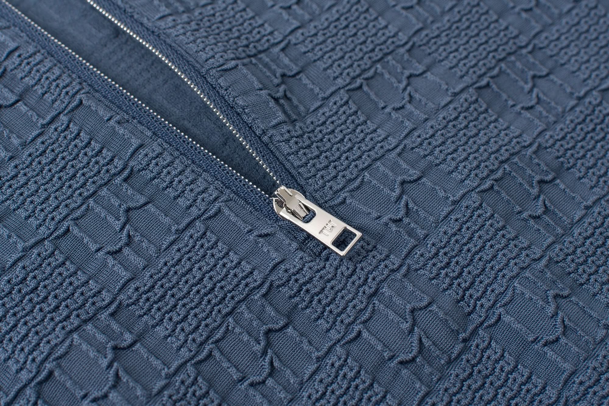 Titan Polo Navy Front Zipper