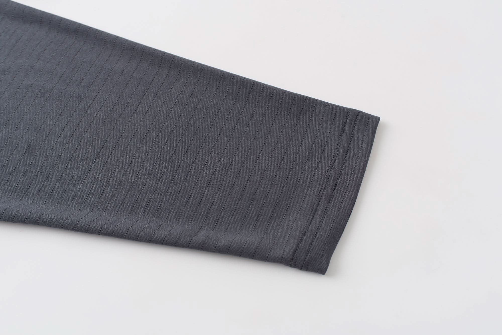 Hooded Cardinal Long Sleeve Charcoal Workout Shirt - Cardinal