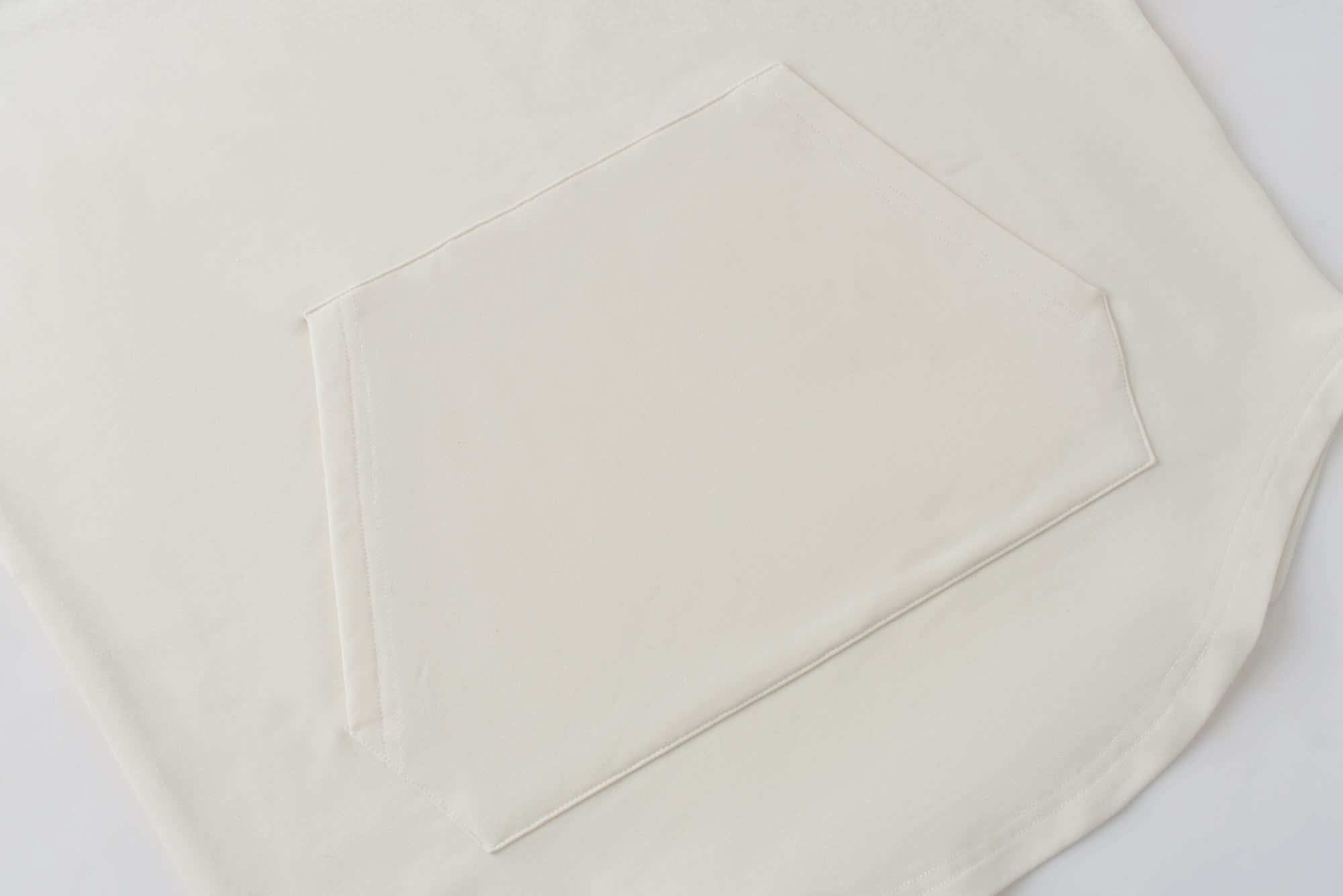 Scuba Hoodie Off White Front Pouch
