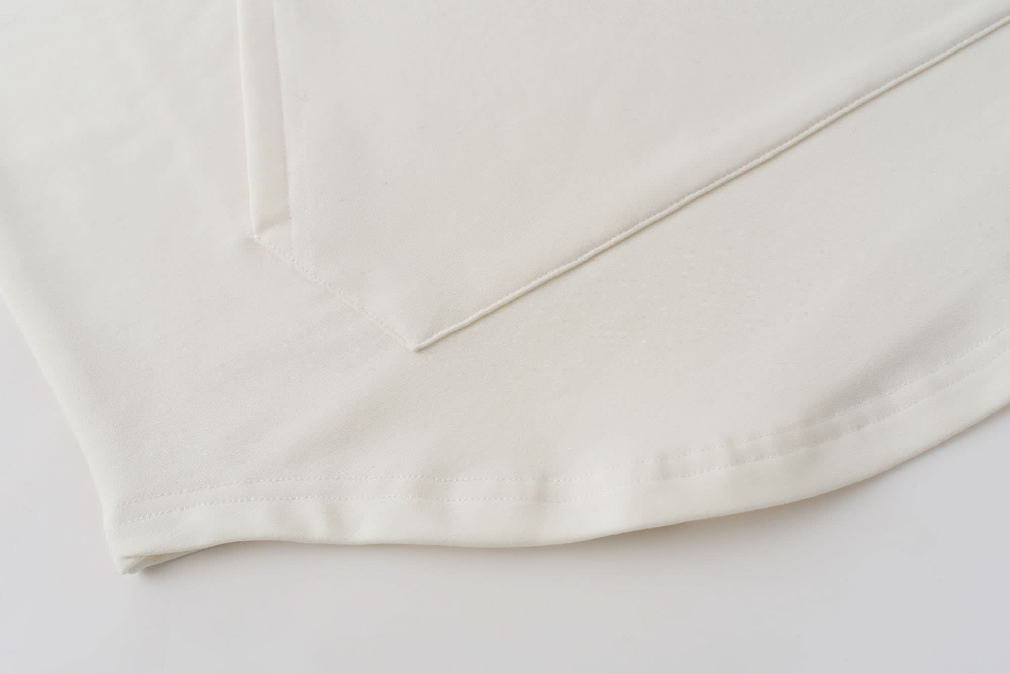 Scuba Hoodie Off White Hem