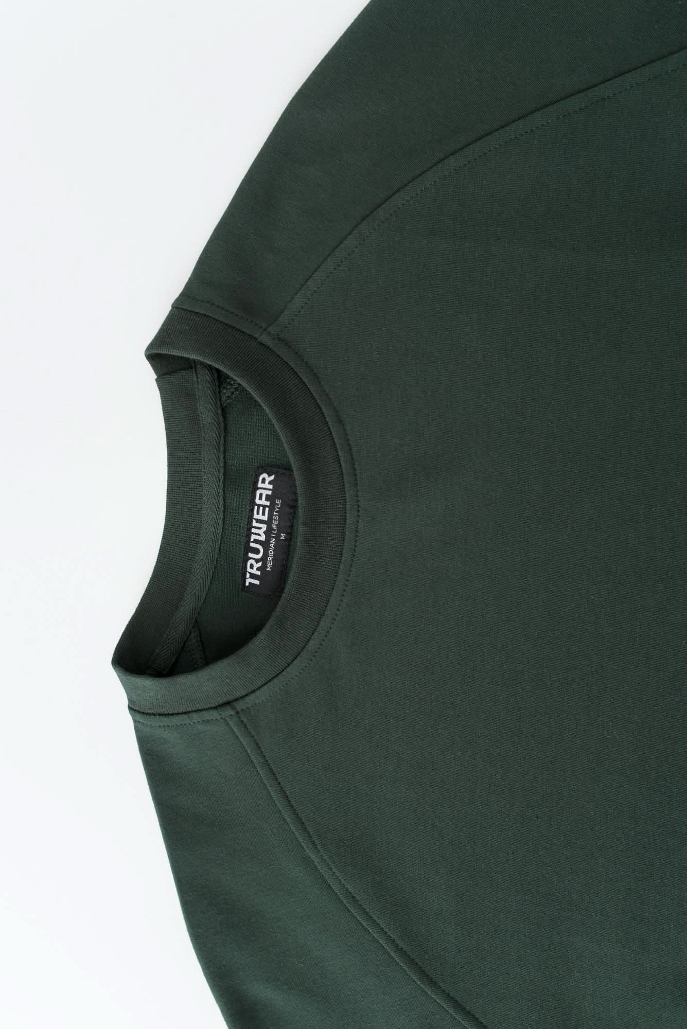 Meridian Dark Green Crewneck - Green
