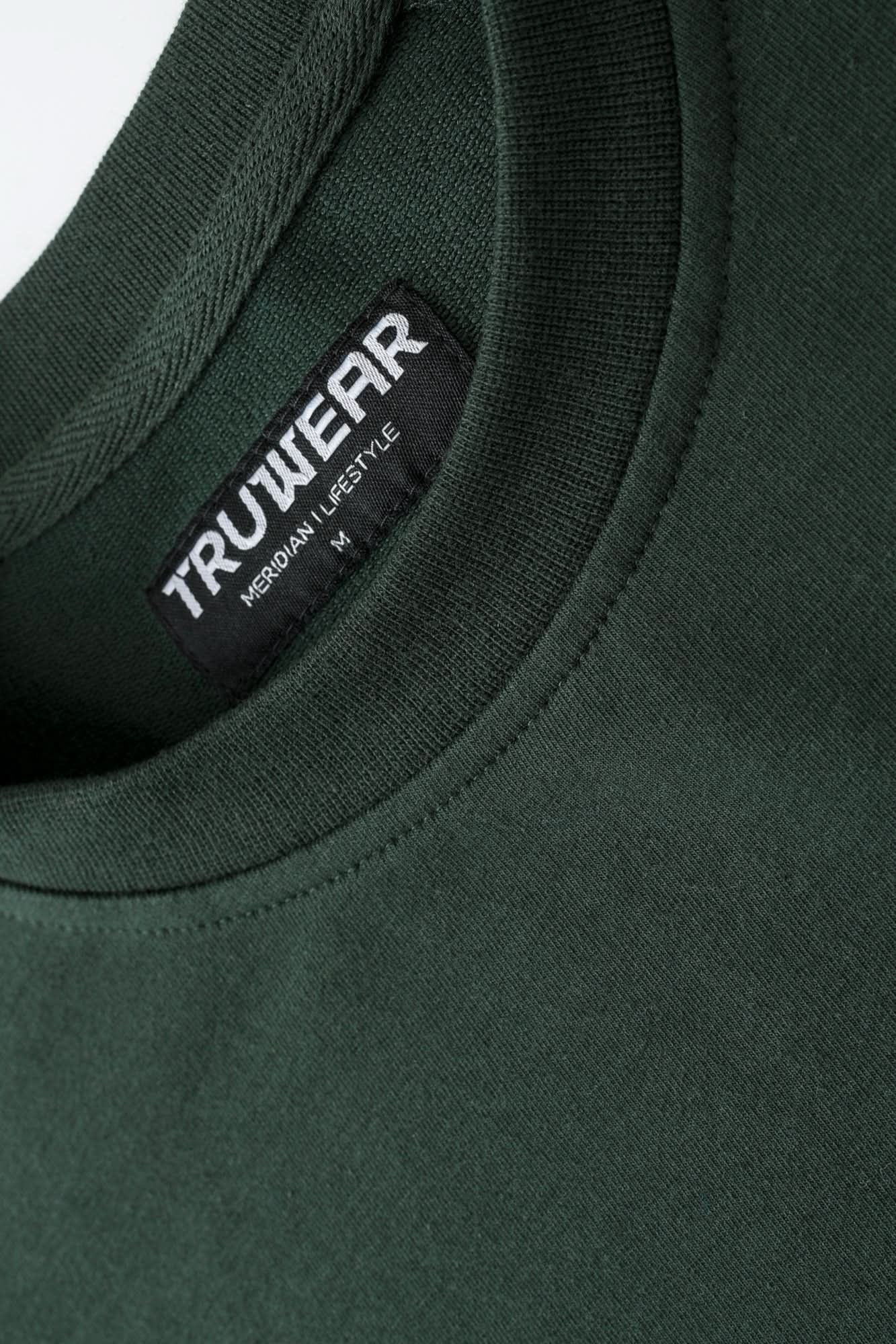 Meridian Dark Green Crewneck - Green
