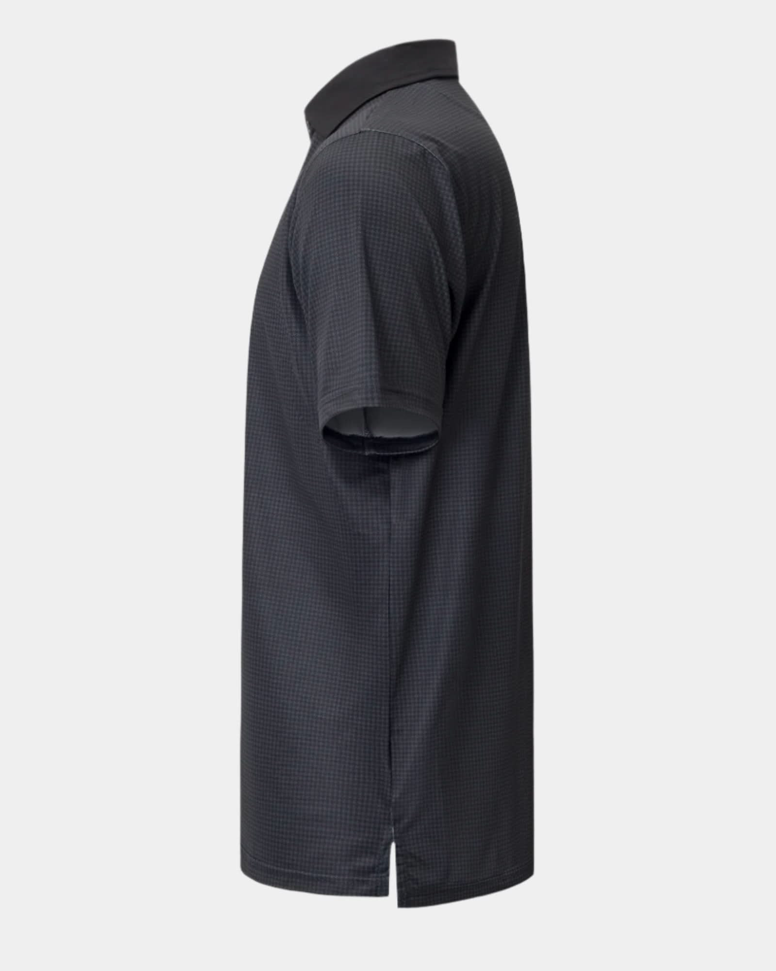 Elevation Polo Black Houndstooth - Black
