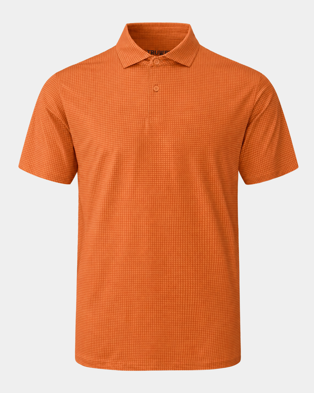 Elevation Peach Houndstooth Polo