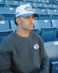 BYU Fade Hat White Royal Blue