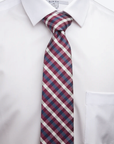 Immortal Tie Checkered Red White Navy