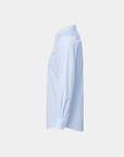 Phenom Professional Light Blue Striped Long Sleeve Men's Dress Shirt - Blue