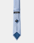 Elite Silk Tie T Pattern Light Blue - Blue