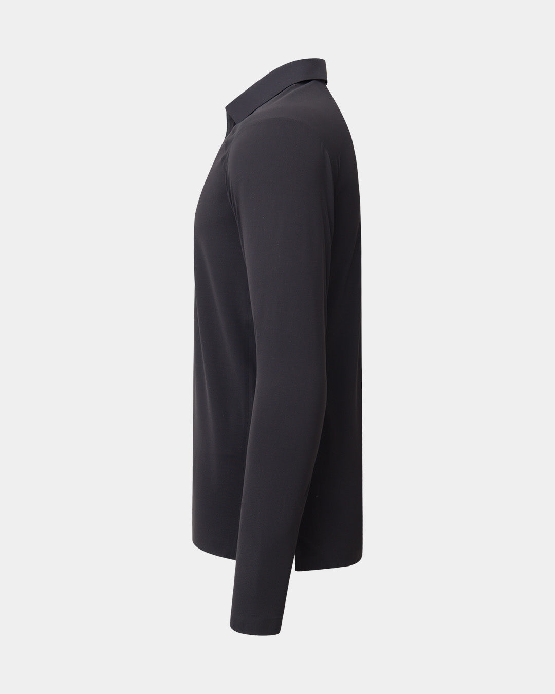 Legacy Long Sleeve Black Polo Side