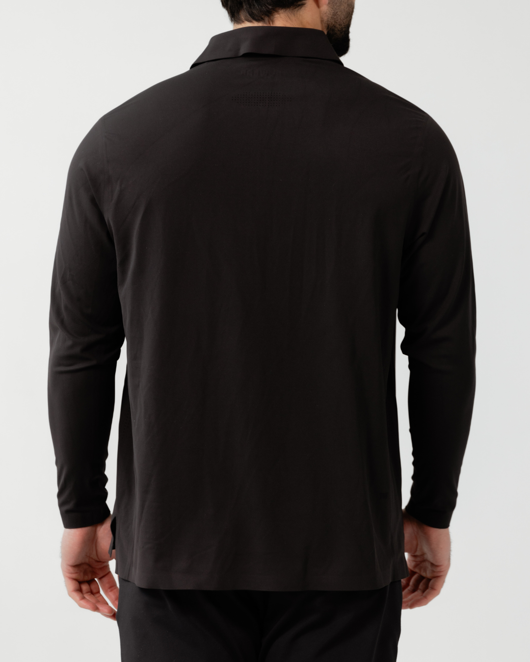 Legacy Long Sleeve Black Polo
