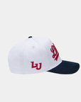 Liberty White Navy Cord Brim Hat